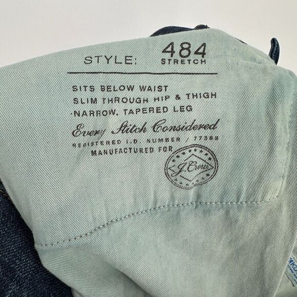 J Crew Mens 484 Jeans Size 36x32 Slim Tapered Leg Kurabo Preppy Blokecore Casual - Picture 11 of 12